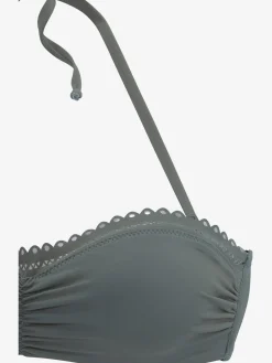 s.Oliver Maillots De Bain<Haut de bikini bandeau à armatures bord découpé au laser tendance