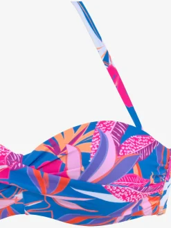 Buffalo Maillots De Bain<Haut de bikini bandeau à armatures motif floral – chaque pièce est unique