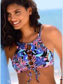 Bench. Maillots De Bain<Haut de bikini bustier bretelles doubles croisées au dos