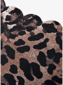 LASCANA Maillots De Bain<Haut de bikini bustier imprimé léopard tendance et bord ondulé