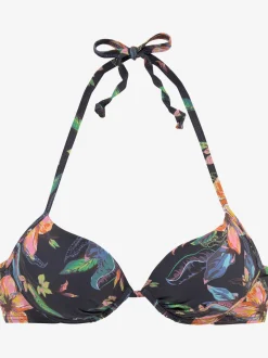 LASCANA Maillots De Bain<Haut de bikini push-up imprimé floral
