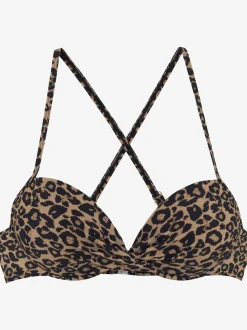 Vivance Maillots De Bain<Haut de bikini push-up imprimé léopard tendance
