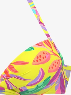 s.Oliver Maillots De Bain<Haut de bikini push-up motif floral – chaque pièce est unique