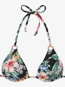 LASCANA Maillots De Bain<Haut de bikini triangle imprimé floral : chaque pièce est unique