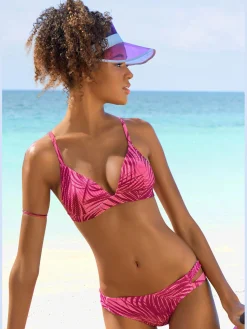 LASCANA ACTIVE Maillots De Bain<Haut de bikini triangle imprimé palmiers tendance