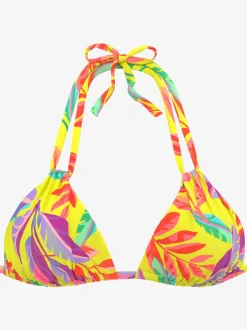s.Oliver Maillots De Bain<Haut de bikini triangle motif floral – chaque pièce est unique