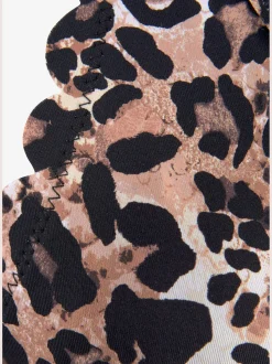 LASCANA Maillots De Bain<Haut de maillot de bain à armatures imprimé léopard tendance et bord ondulé