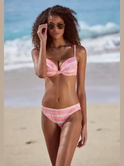 s.Oliver Maillots De Bain<Haut de maillot de bain à armatures imprimé, effet de couleur différent pour chaque pièce