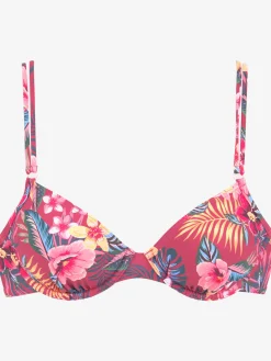 s.Oliver Maillots De Bain<Haut de maillot de bain à armatures imprimé tropical