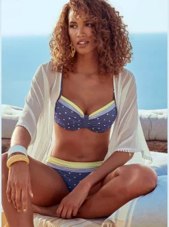 LASCANA Maillots De Bain<Haut de maillot de bain à armatures imprimé à pois et rayures