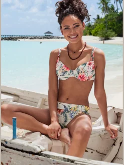 LASCANA Maillots De Bain<Haut de maillot de bain à armatures imprimé floral : chaque pièce est unique
