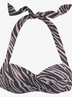 LASCANA Maillots De Bain<Haut de maillot de bain bandeau imprimé zébré élégant