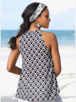 LASCANA T-Shirts|Débardeurs<Haut de plage encolure avec petite ouverture