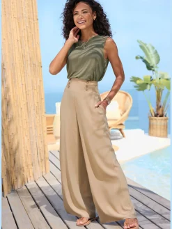 LASCANA Débardeurs|T-Shirts<Haut de plage encolure ronde