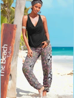 LASCANA T-Shirts|Débardeurs<Haut de plage joli empiècement en dentelle crochetée au dos