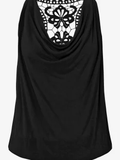 LASCANA T-Shirts|Débardeurs<Haut de plage joli empiècement en dentelle crochetée au dos