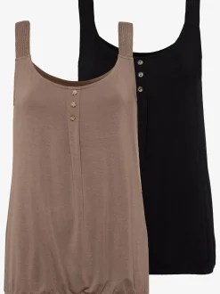 LASCANA T-Shirts|Débardeurs<Haut de plage larges bretelles tressées