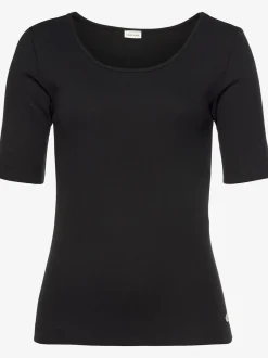 LASCANA Pyjamas<Haut de pyjama t-shirt à encolure ronde