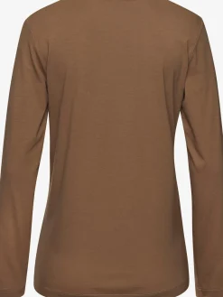 LASCANA Pyjamas<Haut de pyjama t-shirt à manches longues avec imprimé feuille