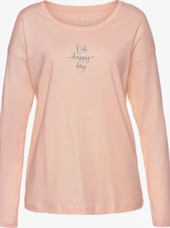 Vivance Dreams Pyjamas<Haut de pyjama t-shirt à manches longues avec imprimé devant