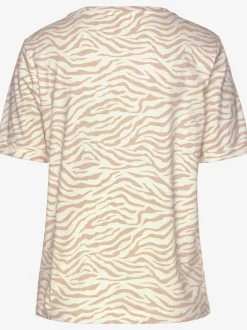 LASCANA Pyjamas<Haut de pyjama t-shirt confortable avec manches mi-longues