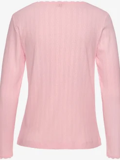 s.Oliver Pyjamas<Haut de pyjama t-shirt de nuit fantaisie en tricot ajouré