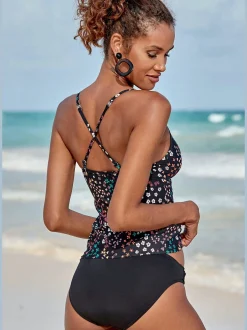s.Oliver Maillots De Bain<Haut de tankini imprimé floral moderne