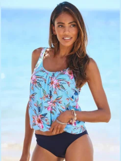 LASCANA Maillots De Bain<Haut de tankini imprimé floral