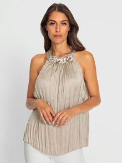 Ashley Brooke Tenues De Cérémonie|Débardeurs<Haut plissé accessoire élégant