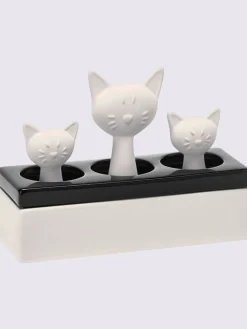 helline home Petits Rangements<Humidificateur d'air famille de chats au grand complet dans un pot