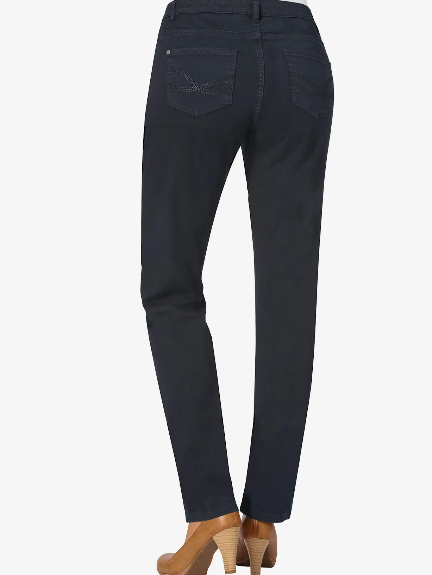 Pantalons<Jean à ceinture avec passants fermeture à glissière