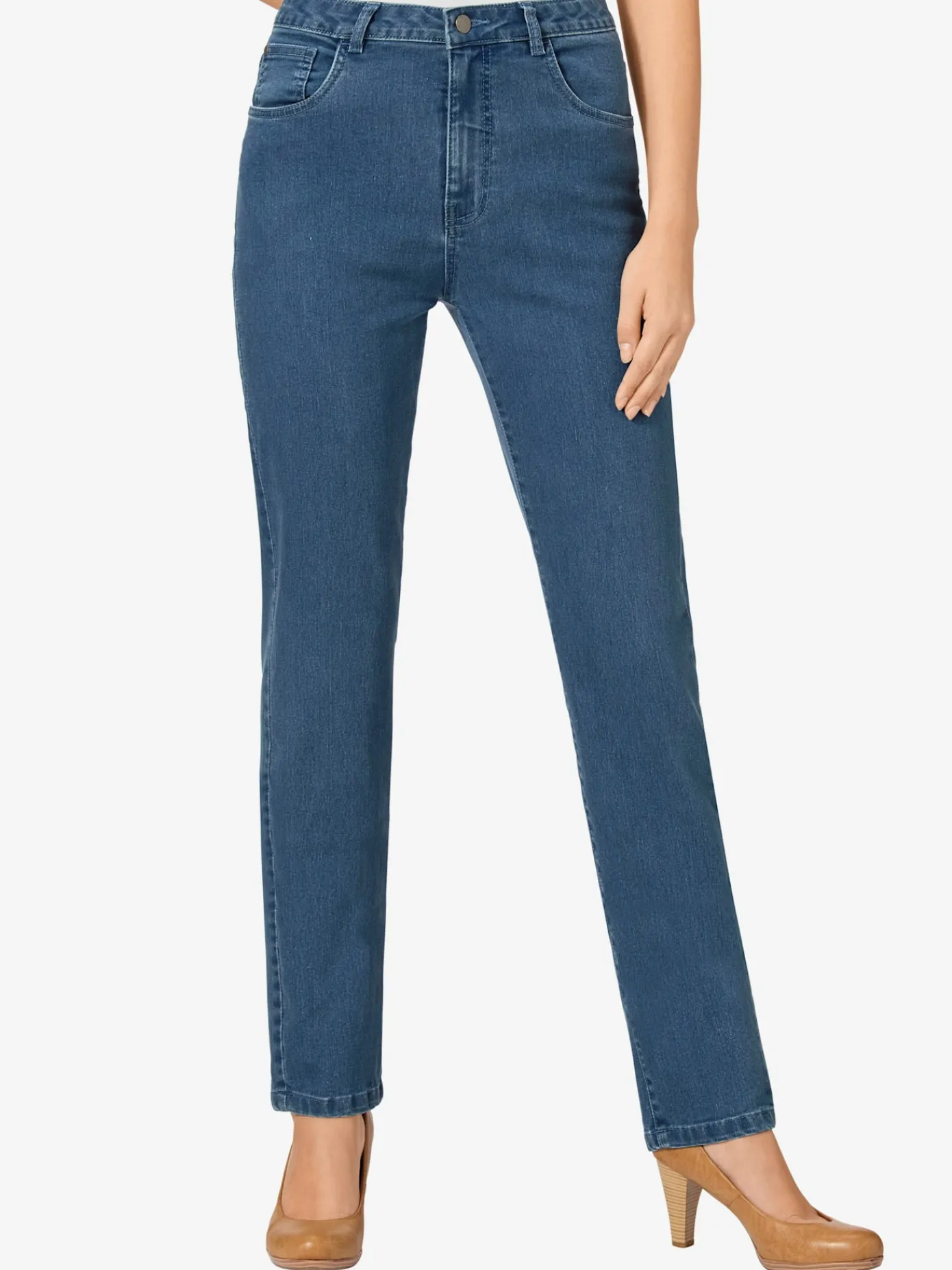 Pantalons|Jeans<Jean à ceinture avec passants fermeture à glissière