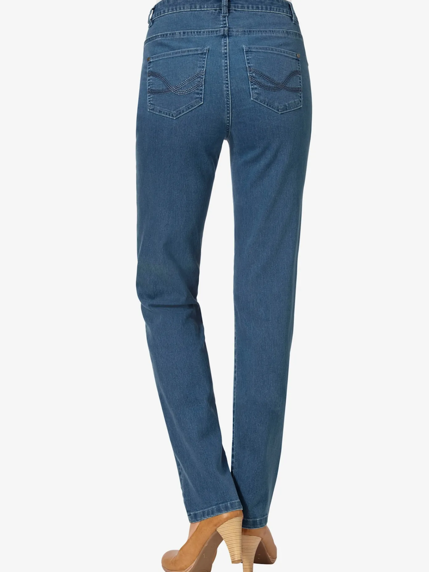 Pantalons|Jeans<Jean à ceinture avec passants fermeture à glissière