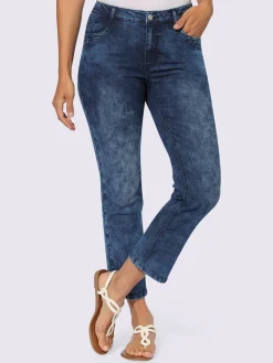 Collection L Pantalons<Jean 7/8 coton extensible confortable