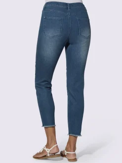 Collection L Pantalons<Jean 7/8 coton extensible confortable