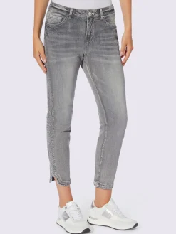 Rick Cardona Jeans|Pantalons<Jean 7/8 délavage tendance