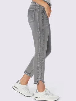Rick Cardona Jeans|Pantalons<Jean 7/8 délavage tendance