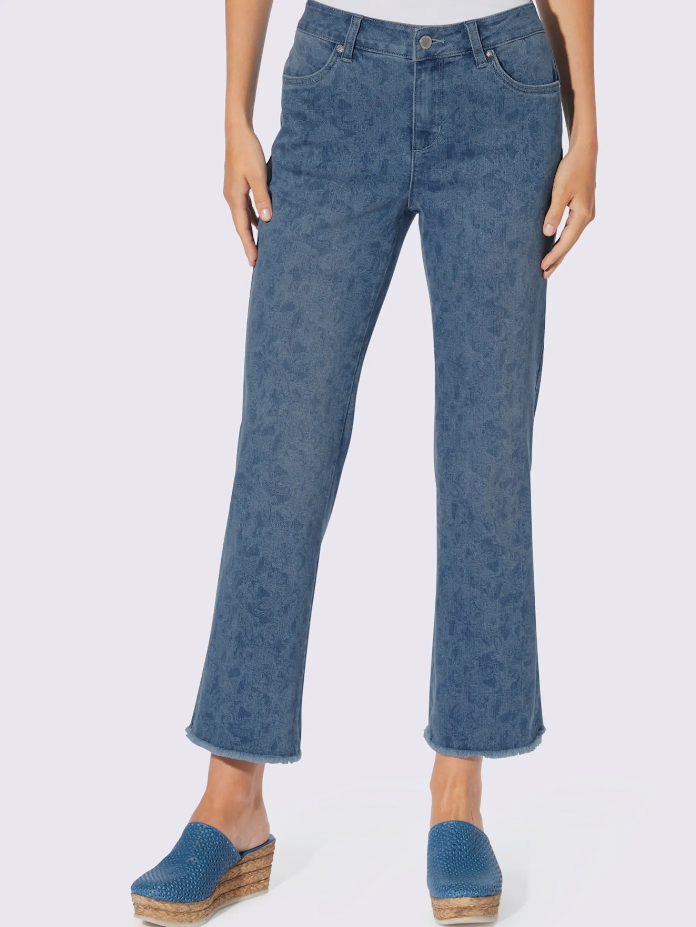 Linea Tesini Jeans|Pantalons<Jean 7/8 effet « push-up » pour un joli fessier