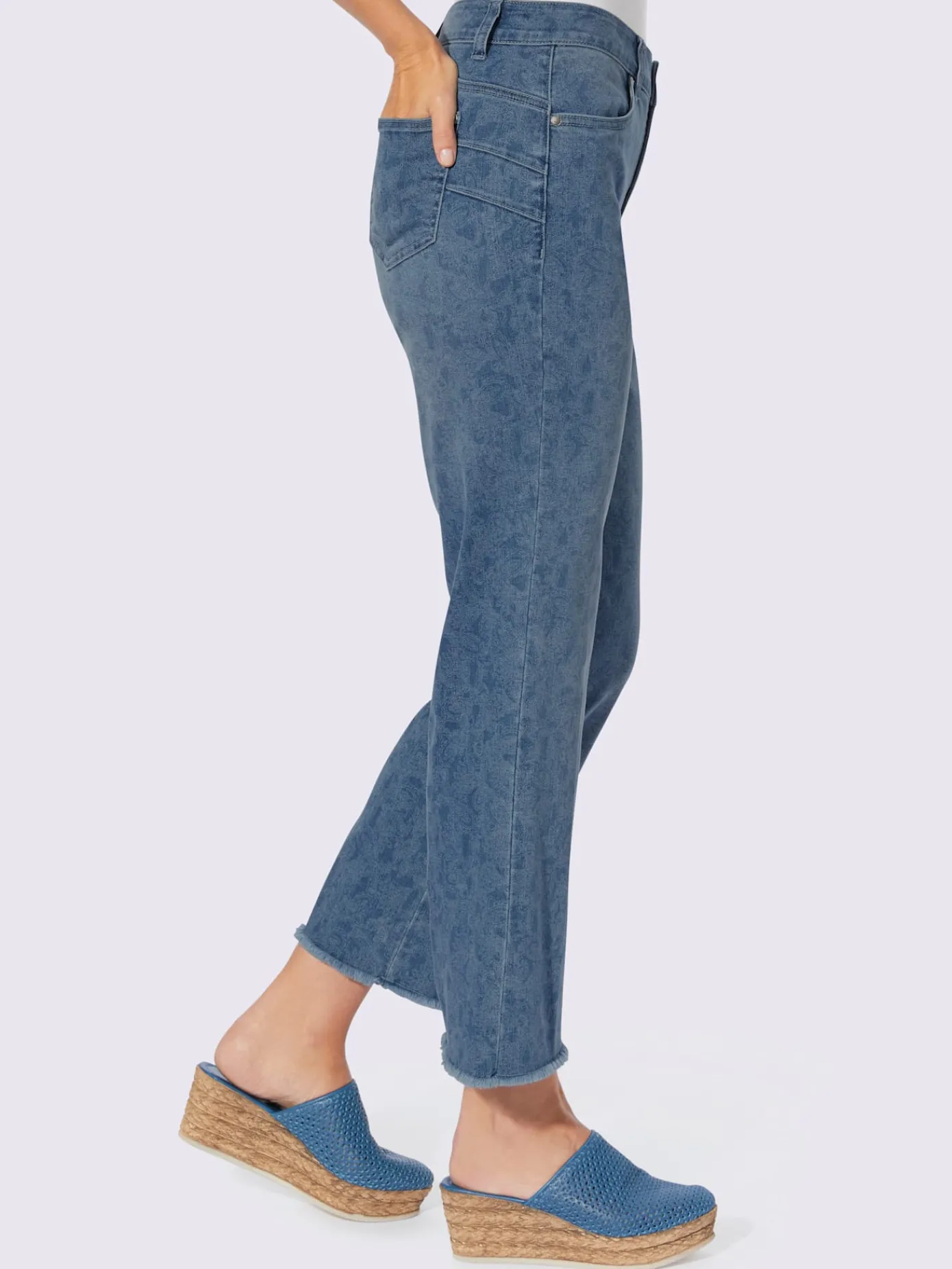Linea Tesini Jeans|Pantalons<Jean 7/8 effet « push-up » pour un joli fessier