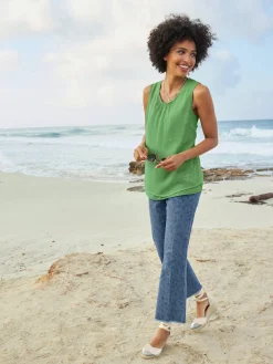 Linea Tesini Jeans|Pantalons<Jean 7/8 effet « push-up » pour un joli fessier