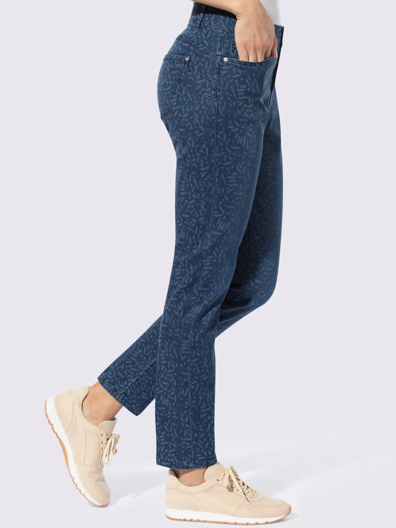 Linea Tesini Jeans|Pantalons<Jean 7/8 effet « push-up » pour un joli fessier