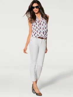 Linea Tesini Pantalons<Jean 7/8 longueur 7/8