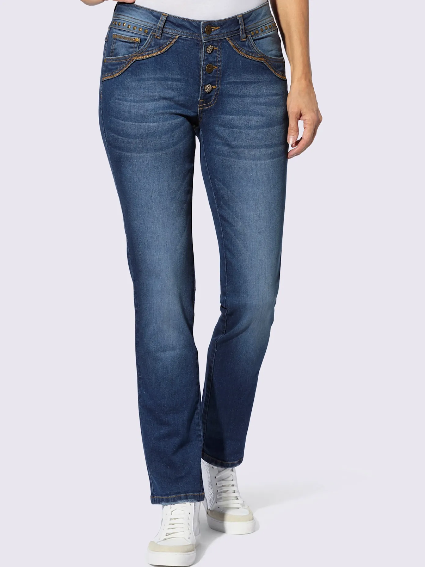 Jeans|Pantalons<Jean 5 poches 98% coton