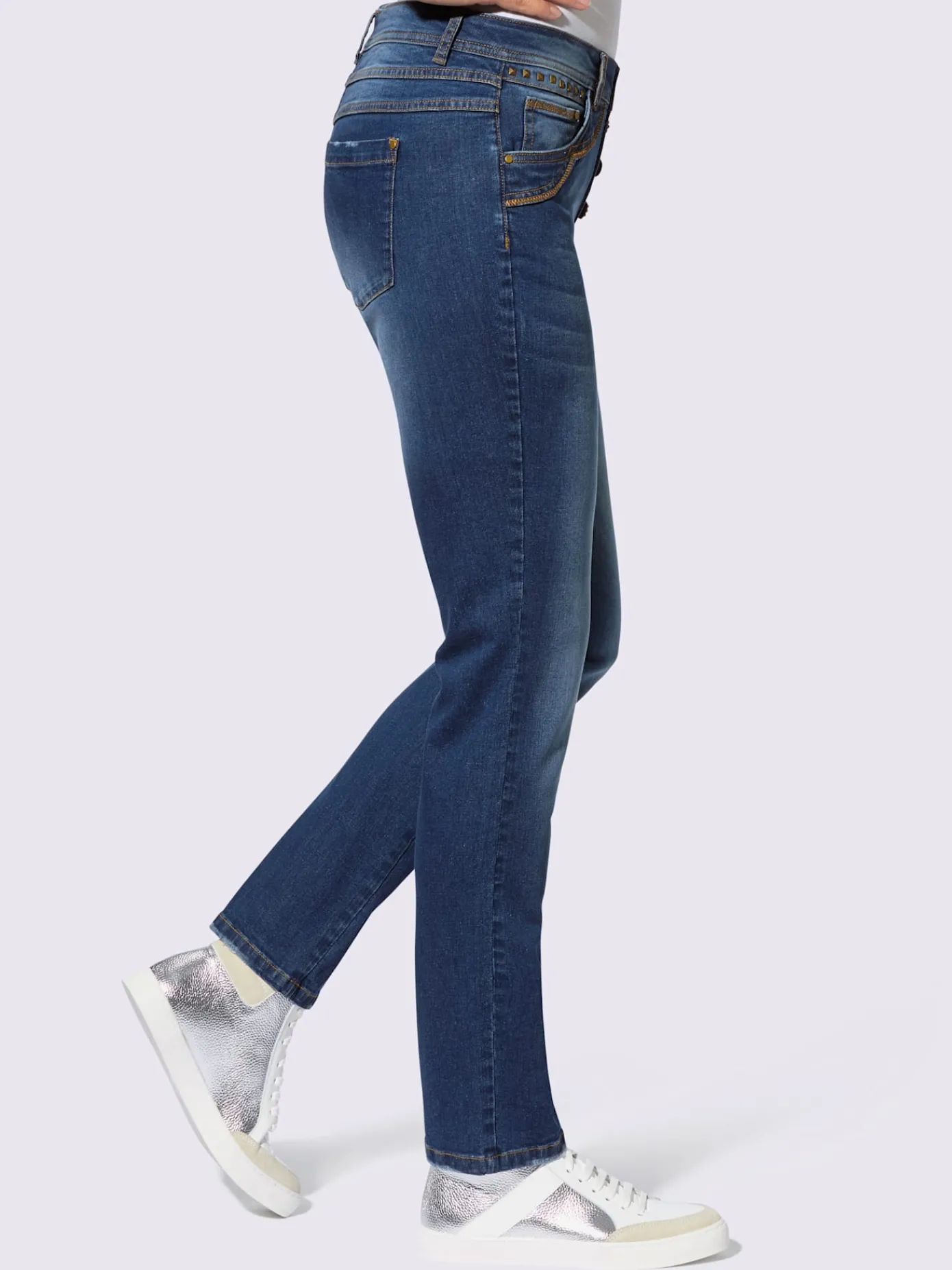 Jeans|Pantalons<Jean 5 poches 98% coton