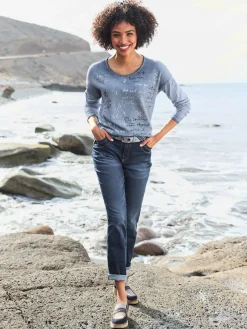 Linea Tesini Jeans|Pantalons<Jean 5 poches coupe 5 poches moderne