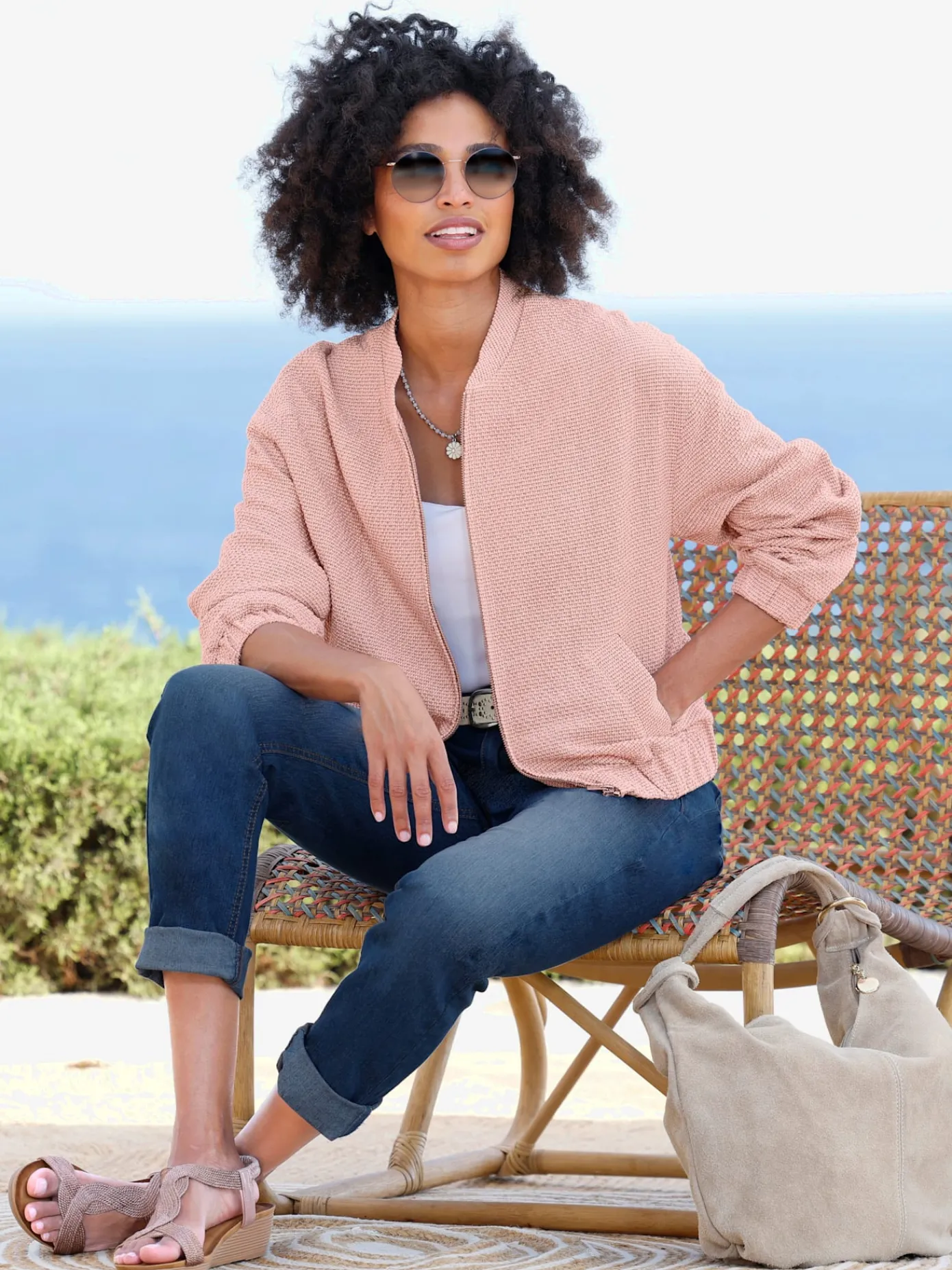 Linea Tesini Jeans|Pantalons<Jean 5 poches coutures décoratives