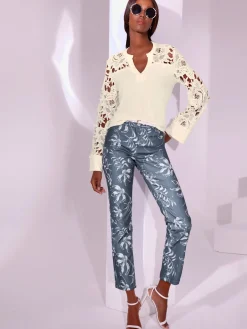 Creation L Pantalons|Jeans<Jean 5 poches forme courte tendance