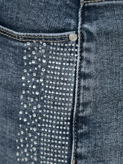 Rick Cardona Jeans|Pantalons<Jean 5 poches petites pierres brillantes fantaisie