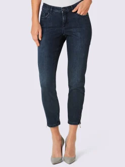 Ascari Pantalons<Jean 5 poches poches avec broderie et pierres fantaisie