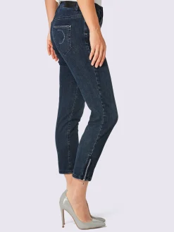 Ascari Pantalons<Jean 5 poches poches avec broderie et pierres fantaisie